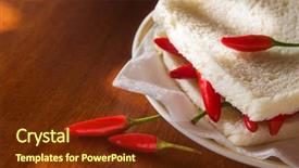  Presentation with self defense pepper spray - Amazing presentation theme having manhood - closeup on a spicy hot backdrop and a  colored foreground