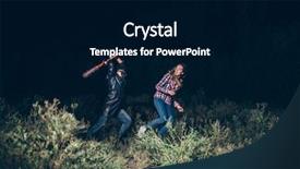  Presentation with baseball - Beautiful PPT layouts featuring maniac with bloody baseball bat backdrop and a black colored foreground