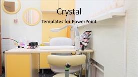  Presentation with manicure - PPT layouts enhanced with manicure room interior background and a lemonade colored foreground
