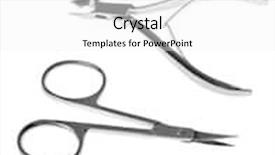  Presentation with manicure - Presentation with manicure set isolated on white background background and a white colored foreground