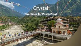  Presentation with hot springs - Slides having manikaran-india-june-2-2017 background and a teal colored foreground