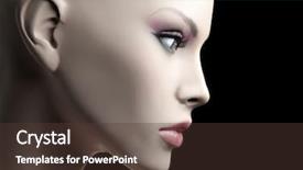  Presentation with mannequin - Presentation enhanced with manikin - closeup of a mannequin background and a  colored foreground