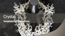  Presentation with baroque - Slide set with manikin - piece made with 3d printer background and a dark gray colored foreground