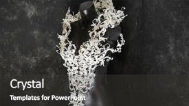  Presentation with baroque - Colorful presentation design enhanced with manikin - piece made with 3d printer backdrop and a dark gray colored foreground