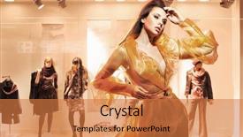  Presentation with wine shop and barrel - PPT layouts consisting of manikin - sexy woman in front background and a coral colored foreground