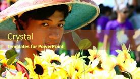  Presentation with philippines festival - Presentation theme having manila-philippines-24-aliwan-festival background and a tawny brown colored foreground