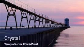  Presentation with restoration - Amazing PPT theme having manistee-north-pierhead-lighthouse-restoration backdrop and a wine colored foreground