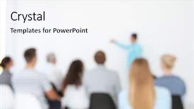  Presentation with business training - Presentation design featuring manly backgrounds - business training concept business people background and a white colored foreground
