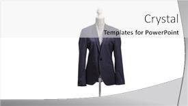  Presentation with navy blue - PPT theme consisting of mannequin-doll-with-a-navy background and a  colored foreground