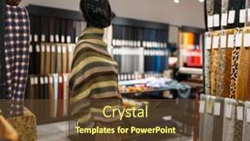  Presentation with mannequin - Audience pleasing PPT layouts consisting of mannequin-in-a-jacket backdrop and a tawny brown colored foreground