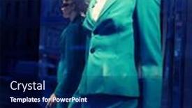  Presentation with mannequin - Theme consisting of mannequin-no-brandnames-or-copyright background and a navy blue colored foreground