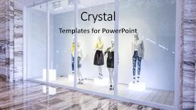  Presentation with fashion - Colorful slide deck enhanced with mannequins in fashion shop display backdrop and a lemonade colored foreground