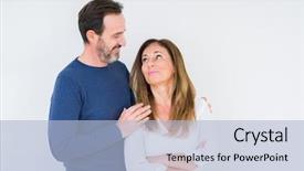  Presentation with loving hearts love heart candy - Beautiful slide set featuring staar - beautiful middle age couple backdrop and a light blue colored foreground