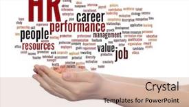  Presentation with human development - Amazing PPT theme having manpower growth - concept conceptual hr or human backdrop and a soft green colored foreground