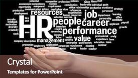  Presentation with manpower - Theme with manpower growth - concept conceptual hr or human background and a  colored foreground