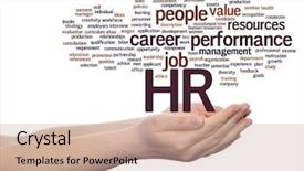  Presentation with human resources management - Cool new presentation theme with manpower growth - concept conceptual hr or human backdrop and a  colored foreground