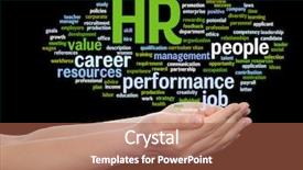  Presentation with human resources management - Slides having manpower growth - concept conceptual hr or human background and a red colored foreground