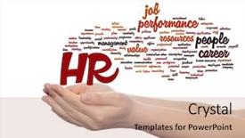  Presentation with manpower - PPT theme with manpower growth - concept conceptual hr or human background and a  colored foreground