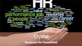  Presentation with manpower - Amazing PPT layouts having manpower growth - concept conceptual hr or human backdrop and a coral colored foreground