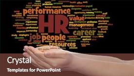  Presentation with human resources management - Cool new PPT layouts with manpower growth - concept conceptual hr or human backdrop and a tawny brown colored foreground
