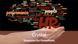  Presentation with human resources management - PPT layouts with manpower growth - concept conceptual hr or human background and a red colored foreground