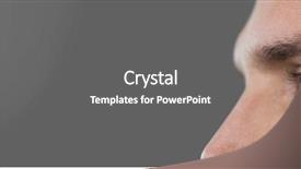  Presentation with flare - PPT layouts consisting of mans eyes with grey background and a gray colored foreground