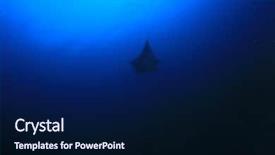  Presentation with environmental pollution - Theme with net of fishing line pollution background and a navy blue colored foreground