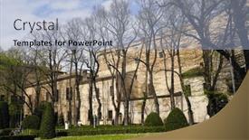  Presentation with spring - PPT theme enhanced with mantova-italy-city-views background and a light blue colored foreground