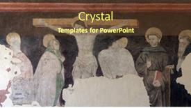  Presentation with crucifixion - Audience pleasing theme consisting of mantua-italy-june-04-crucifixion backdrop and a tawny brown colored foreground