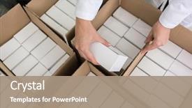  Presentation with manufacturing - Presentation design consisting of manual work in a cosmetics background and a coral colored foreground