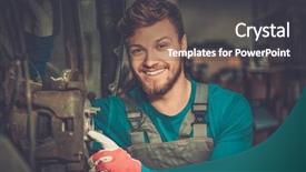  Presentation with car brake - Amazing PPT layouts having manual working syatem - mechanic checking car brake system backdrop and a dark gray colored foreground