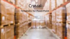 Presentation with industry - Audience pleasing slide deck consisting of manufacture cardboard - logistic storage shipment industry backdrop and a coral colored foreground
