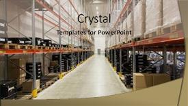  Presentation with manufacturing industry - Slide deck consisting of manufacture cardboard - logistic storage shipment industry background and a mint green colored foreground