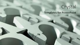  Presentation with metal - Beautiful PPT theme featuring manufactured-metal-objects-textured-photo backdrop and a light gray colored foreground