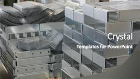  Presentation with sheet industry - Audience pleasing slides consisting of manufacturing and heavy industry backdrop and a gray colored foreground