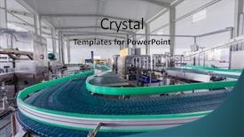  Presentation with china food - Amazing slide set having manufacturing food - drinks production plant in china backdrop and a light gray colored foreground