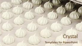  Presentation with cookie - Slides having manufacturing food - production cookie in factory background and a lemonade colored foreground