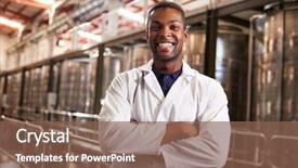  Presentation with factory - Theme having manufacturing food - young black male wine factory background and a violet colored foreground