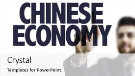  Presentation with chinese - Slides having manufacturing money - business man pointing the text background and a white colored foreground