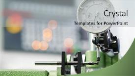  Presentation with manufacturing process - Beautiful slide set featuring smiley faces on wooden white backdrop and a sky blue colored foreground.