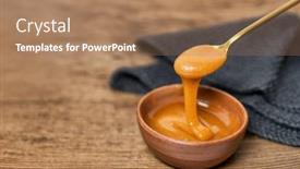  Presentation with new zealand - Presentation theme having manuka-honey-dipper-dipping background and a coral colored foreground