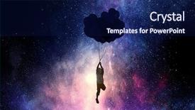  Presentation with dream - Amazing presentation theme having many 3d human - it is sweet night dream backdrop and a navy blue colored foreground