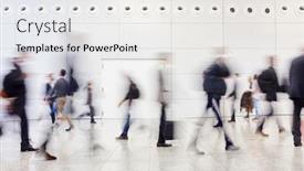  Presentation with fair trade - Cool new slides with many-anonymous-business-people backdrop and a white colored foreground