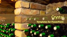  Presentation with cellar - Theme featuring wine cellar side view low background and a tawny brown colored foreground