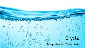  Presentation with many bubbles in water close - PPT theme with many bubbles in water close background and a arctic colored foreground