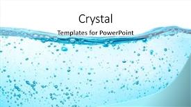  Presentation with many bubbles in water close - Theme with many bubbles in water close background and a white colored foreground