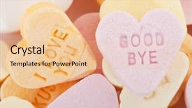  Presentation with goodbye - Theme with young woman in a blouse and jeans sits on a bench in the wood background and a tawny brown colored foreground