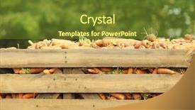  Presentation with gear wheels on wooden - Audience pleasing PPT theme consisting of many carrots in wooden trailer backdrop and a  colored foreground