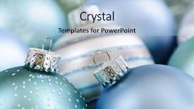  Presentation with pine - Beautiful PPT layouts featuring many christmas decorations in snow backdrop and a light blue colored foreground