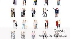  Presentation with culture - Theme with many colleagues office culture background and a white colored foreground